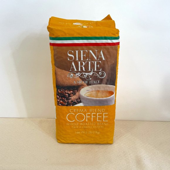 Siena Arte Kitchen Siena Arte Crema Blend Coffee Whole Roasted